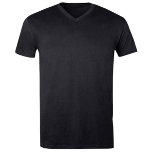 V-Neck T Shirt Black
