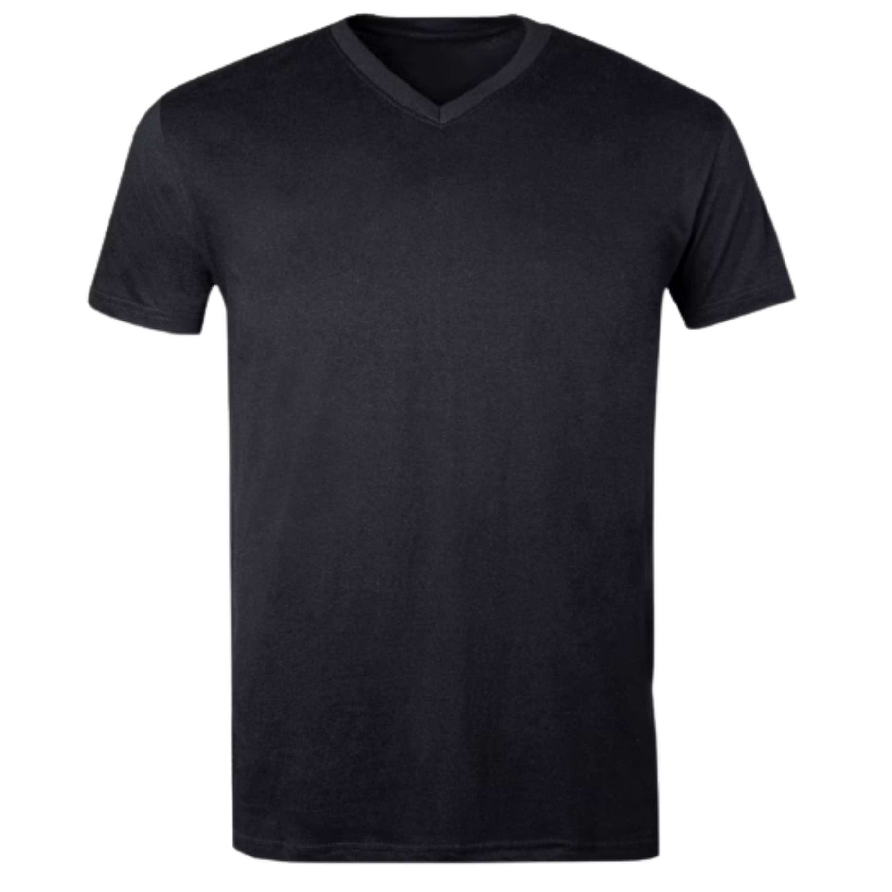V-Neck T Shirt Black