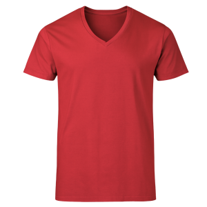 V-Neck T Shirt Red