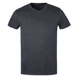 V-Neck T Shirt Charcoal