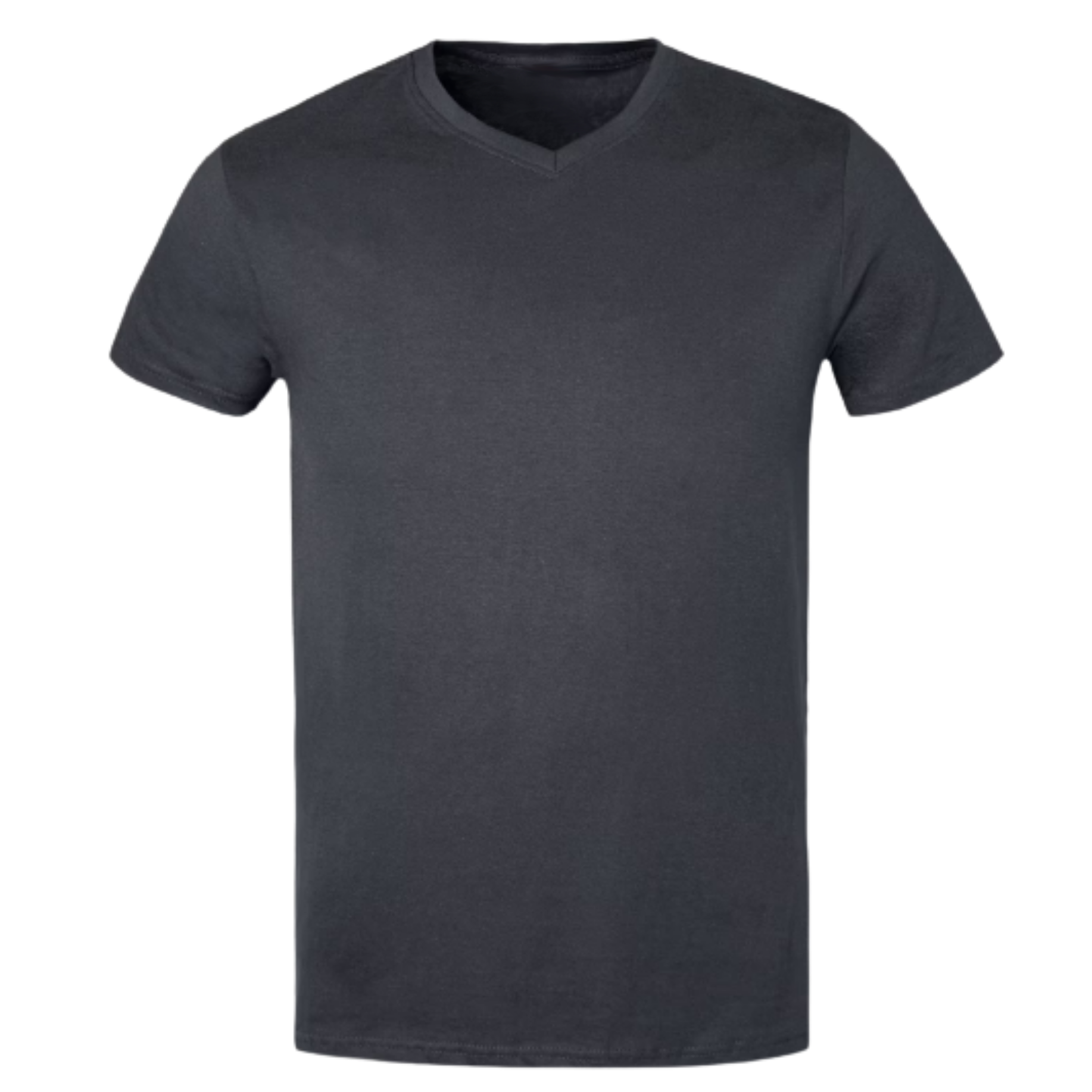 V-Neck T Shirt Charcoal