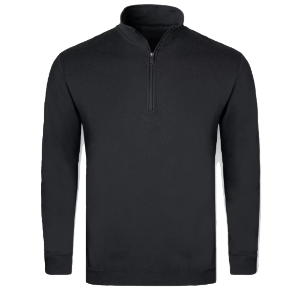 Quarter Zip Sweater Black