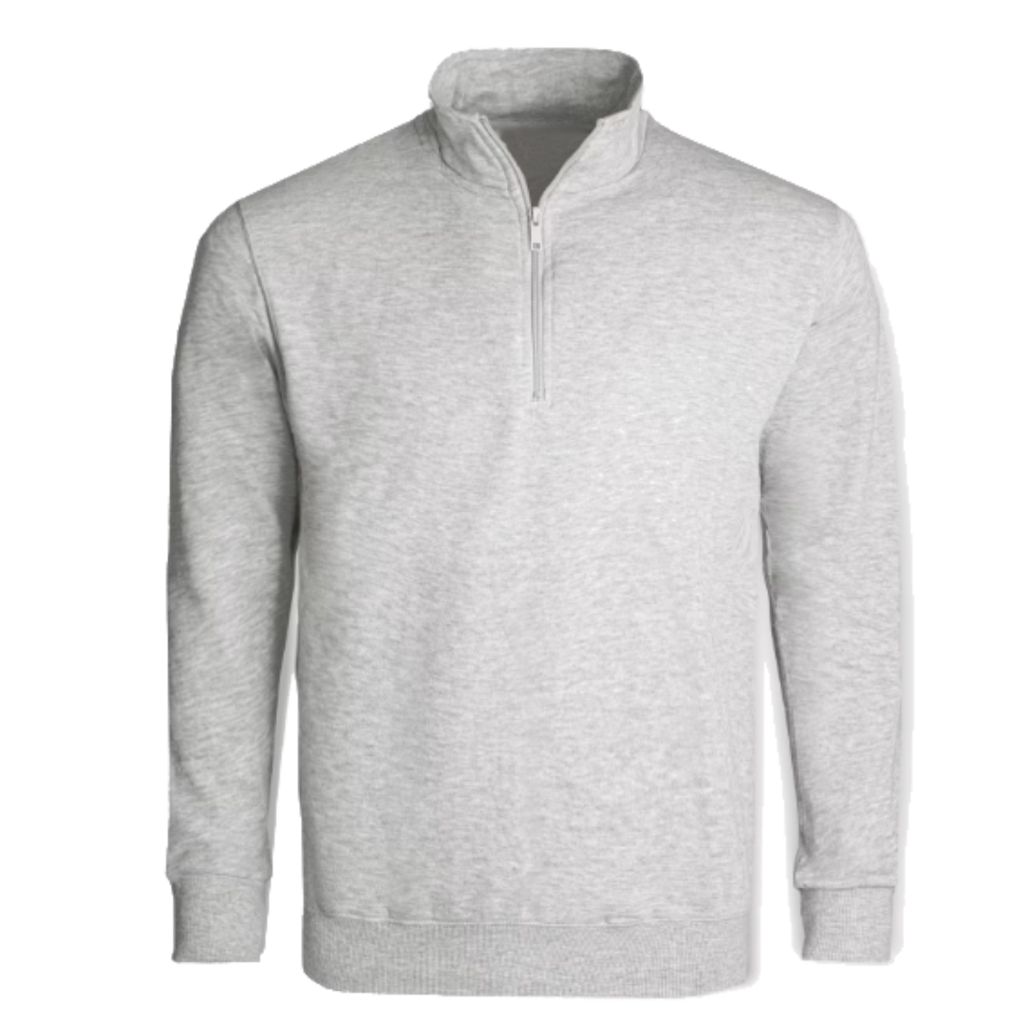 Quarter Zip Sweater Grey