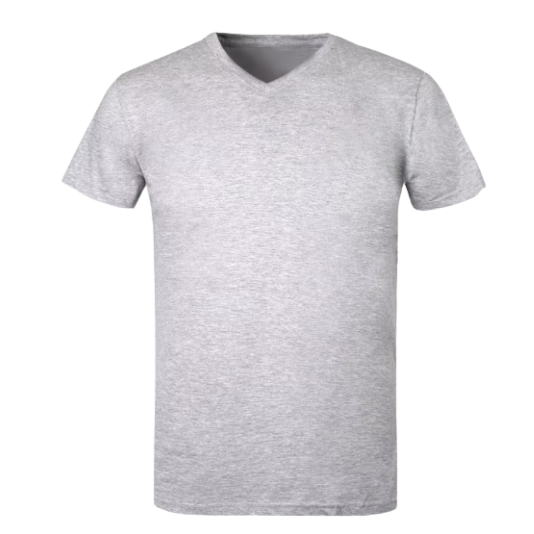 V-Neck T Shirt Grey