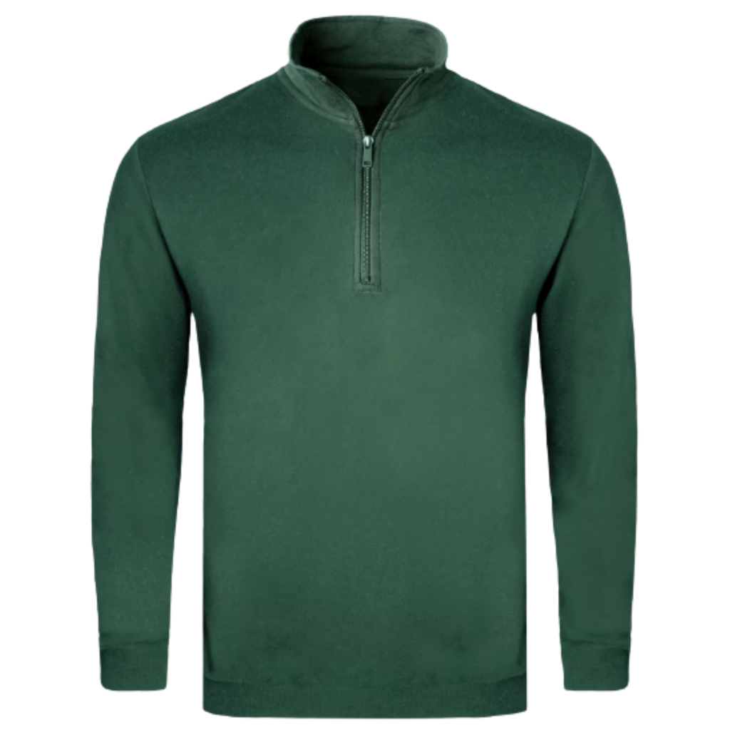 Quarter Zip Sweater Green