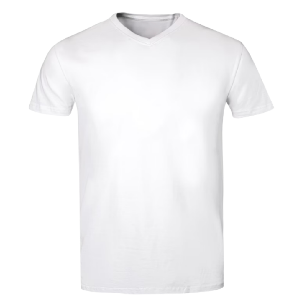 V-Neck T Shirt White