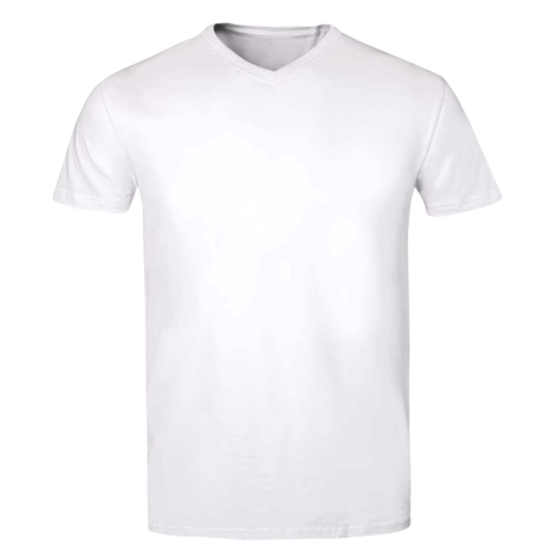V-Neck T Shirt White