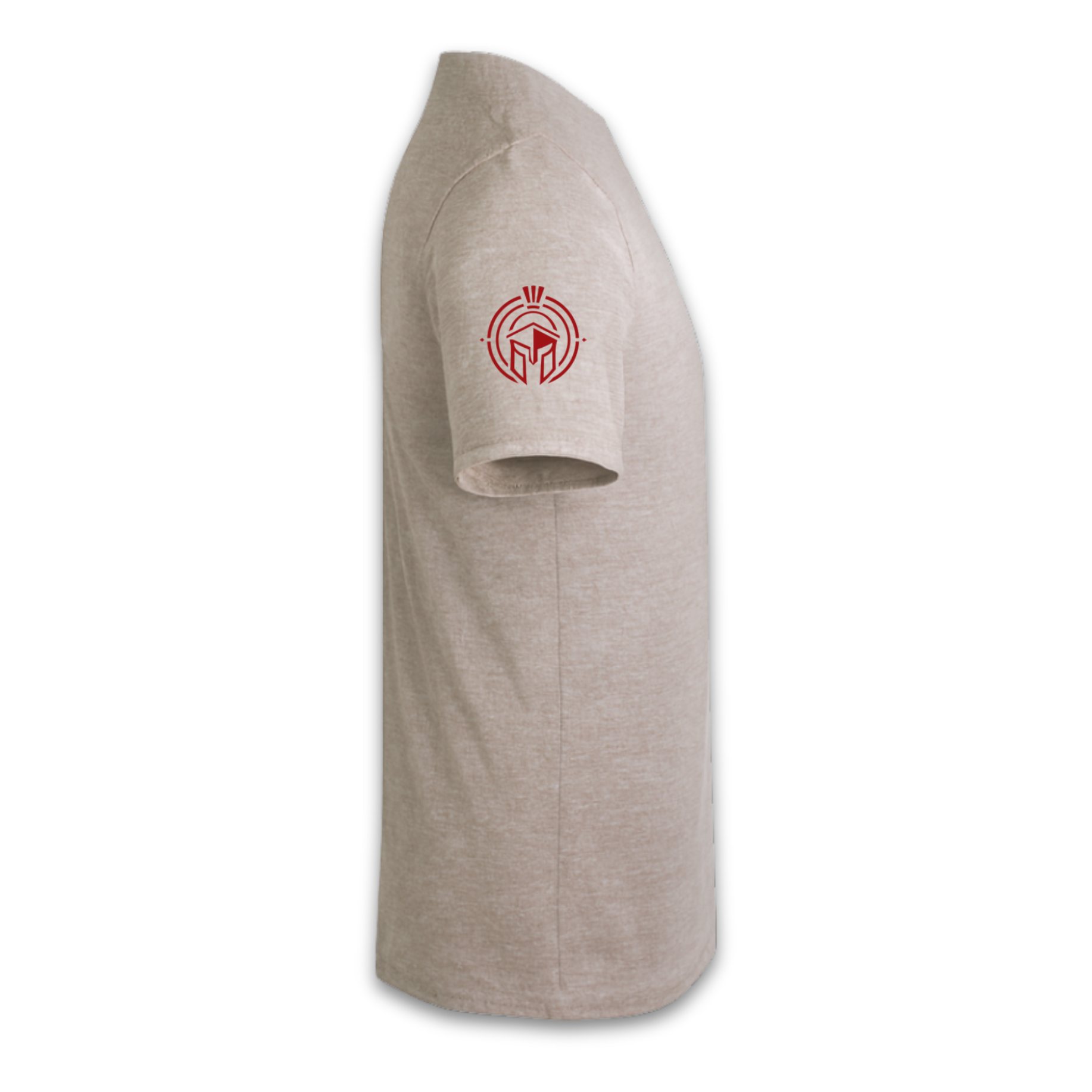 Premium T Shirt Oatmeal Melange - Image 2
