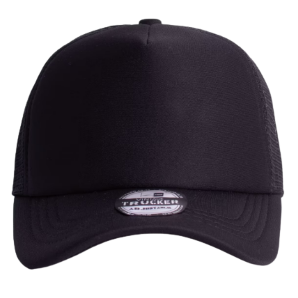 Vintage Trucker Cap Black