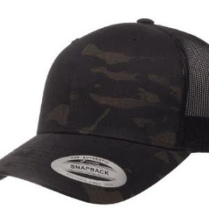Multi Camo Black Cap Snapback