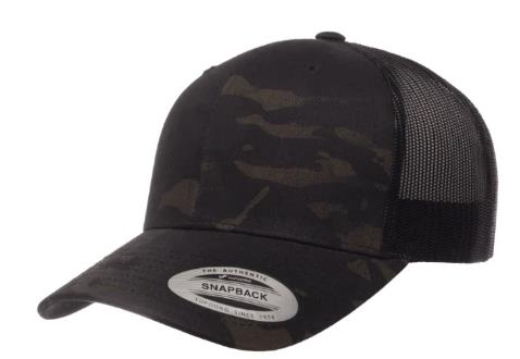 Multi Camo Black Cap Snapback